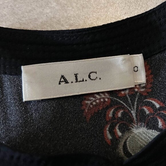 A.L.C. Binx Silk Peplum Top ASO Hope Mikaelson - Picture 6 of 9